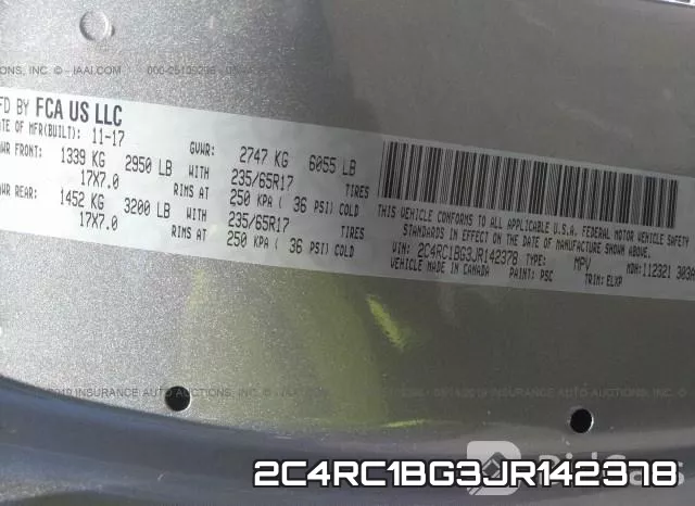 2C4RC1BG3JR142378 фото 10