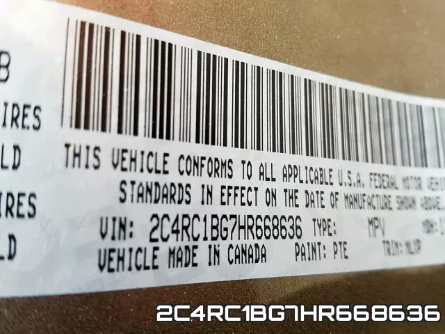 2C4RC1BG7HR668636 фото 2
