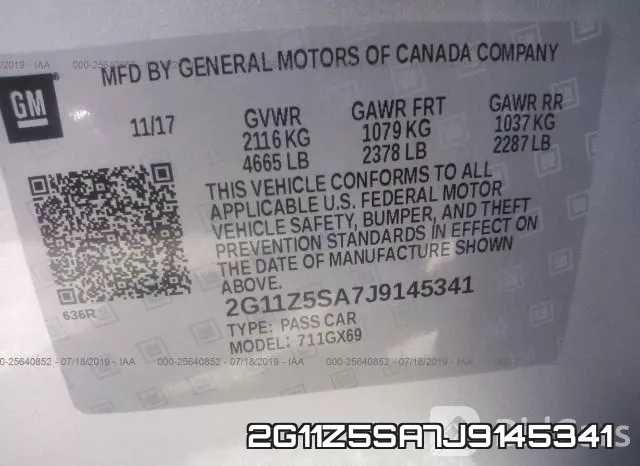 2G11Z5SA7J9145341 фото 9