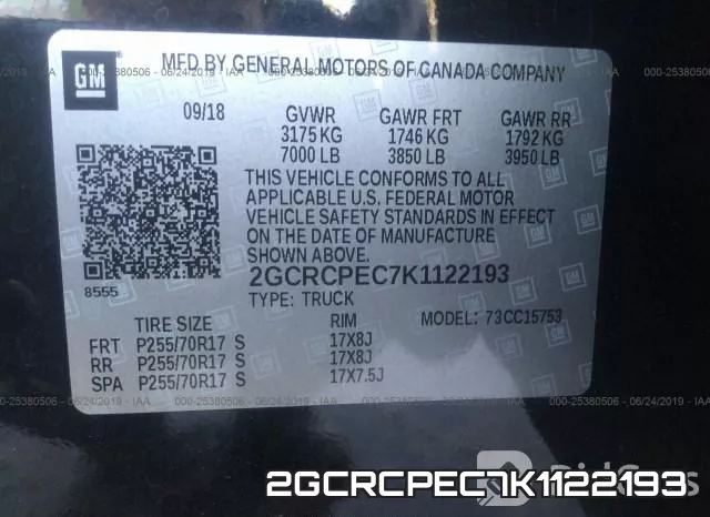 2GCRCPEC7K1122193 фото 10