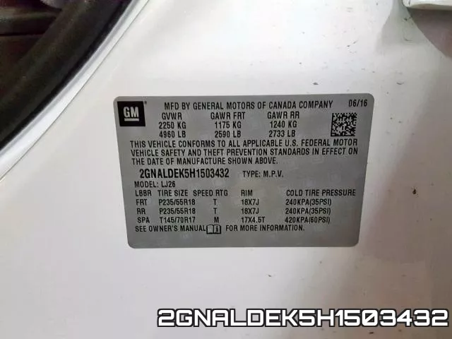 2GNALDEK5H1503432 фото 2