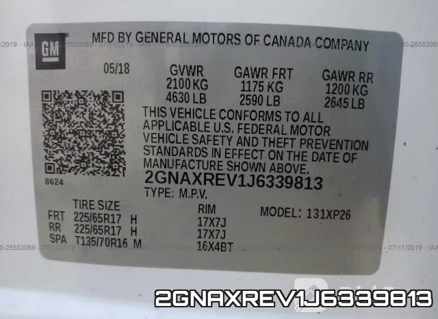 2GNAXREV1J6339813 фото 10