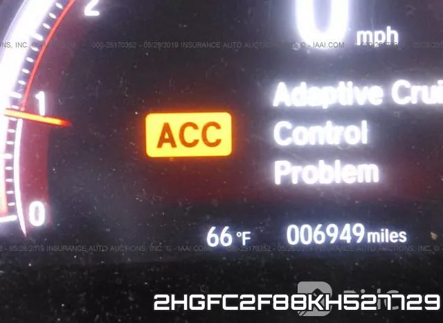 2HGFC2F88KH527729 фото 8