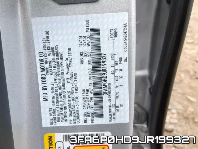 3FA6P0HD9JR199327 фото 2