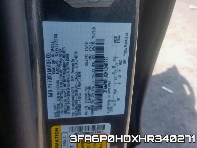 3FA6P0HDXHR340271 фото 2