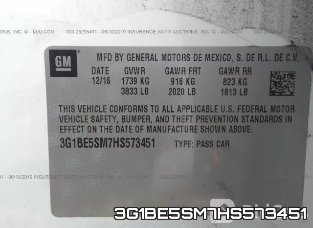 3G1BE5SM7HS573451 фото 10