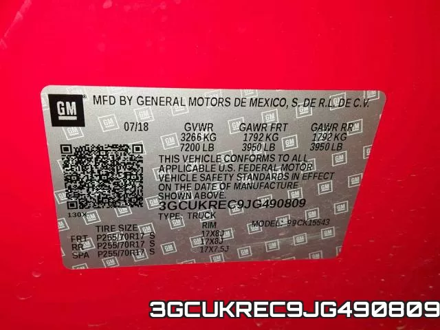 3GCUKREC9JG490809 фото 2