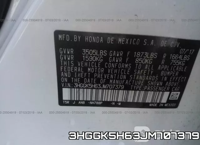 3HGGK5H63JM707379 фото 10