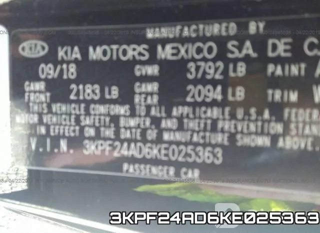 3KPF24AD6KE025363 фото 10