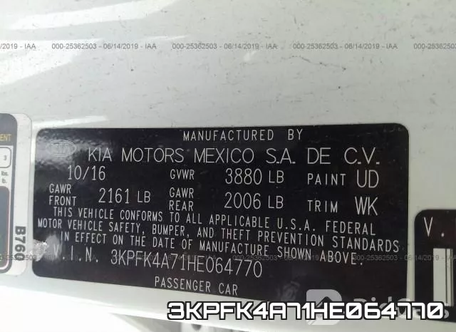 3KPFK4A71HE064770 фото 10