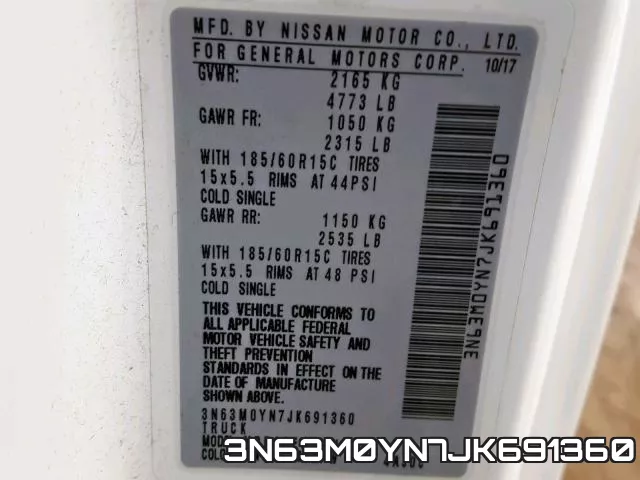 3N63M0YN7JK691360 фото 2