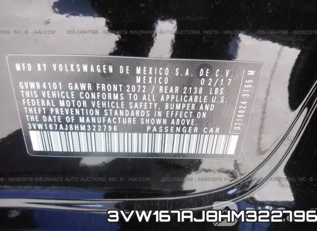 3VW167AJ8HM322796 фото 10