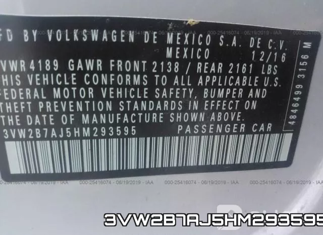 3VW2B7AJ5HM293595 фото 10
