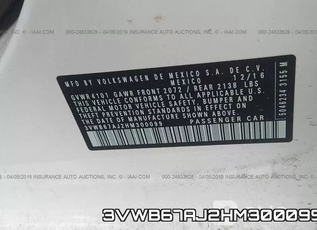 3VWB67AJ2HM300099 фото 10