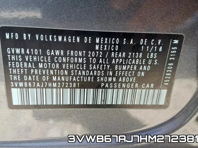 3VWB67AJ7HM272381 фото 2