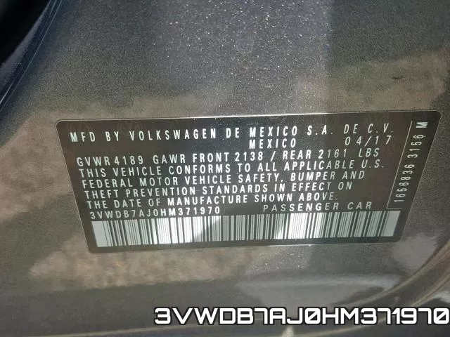 3VWDB7AJ0HM371970 фото 2