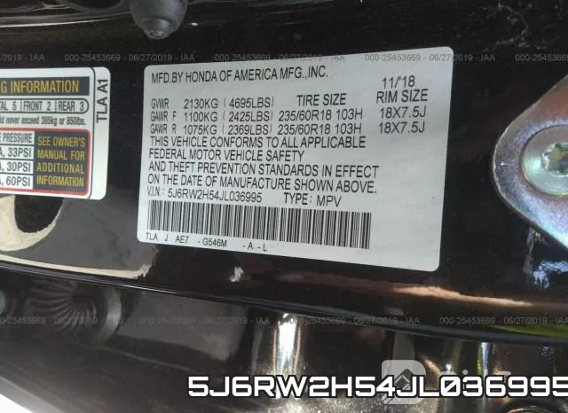 5J6RW2H54JL036995 фото 9