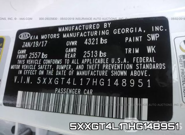 5XXGT4L17HG148951 фото 10