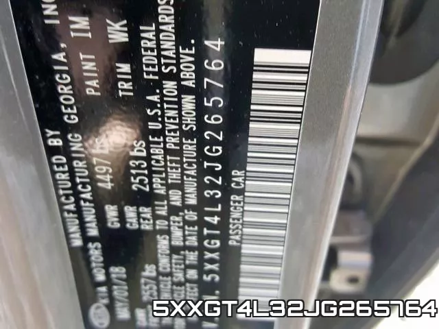 5XXGT4L32JG265764 фото 2