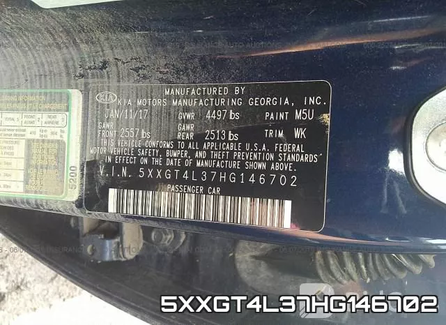 5XXGT4L37HG146702 фото 10