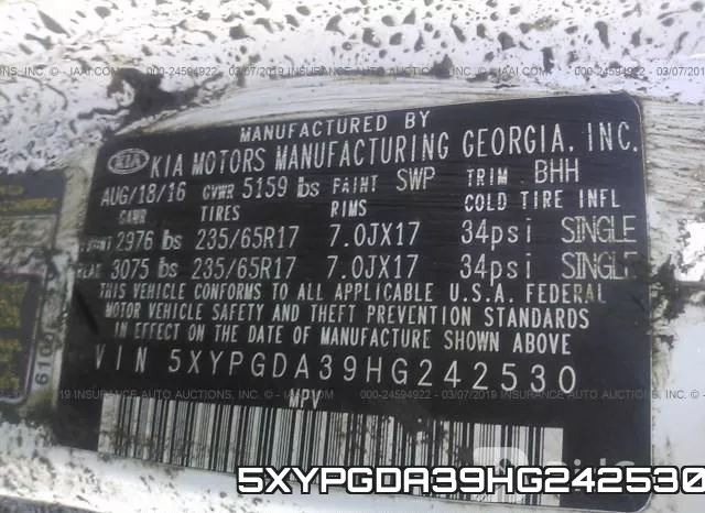5XYPGDA39HG242530 фото 10