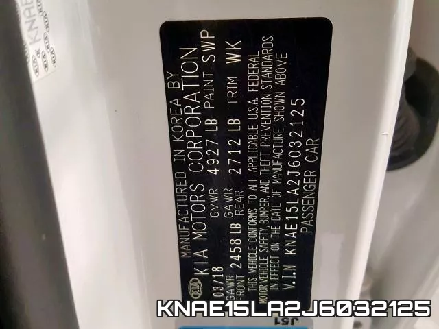KNAE15LA2J6032125 фото 2