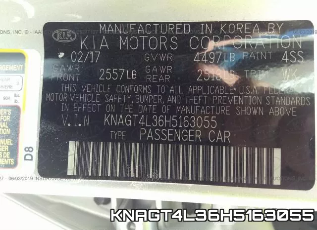 KNAGT4L36H5163055 фото 10