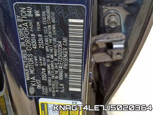 KNAGT4LE7J5020364 фото 2