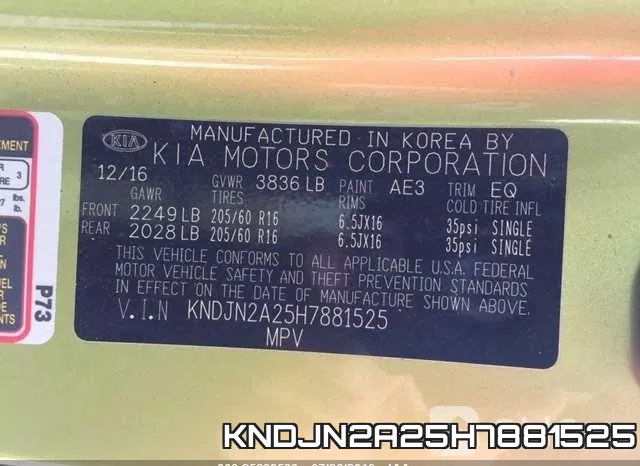 KNDJN2A25H7881525 фото 9