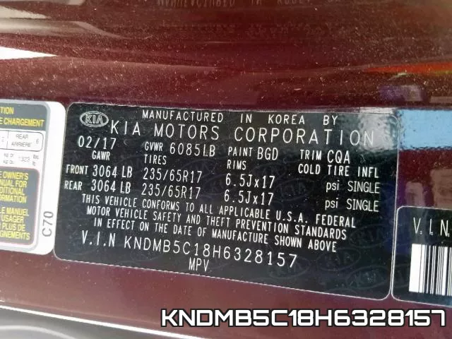 KNDMB5C18H6328157 фото 2
