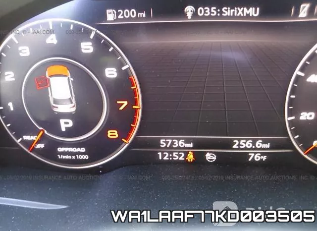 WA1LAAF77KD003505 фото 8