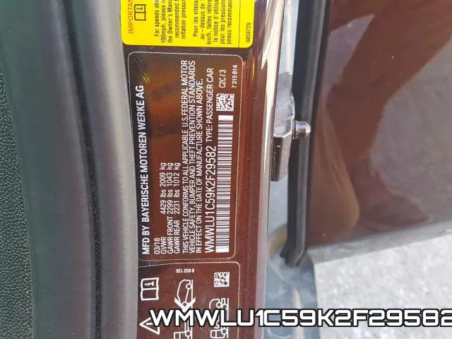 WMWLU1C59K2F29582 фото 2