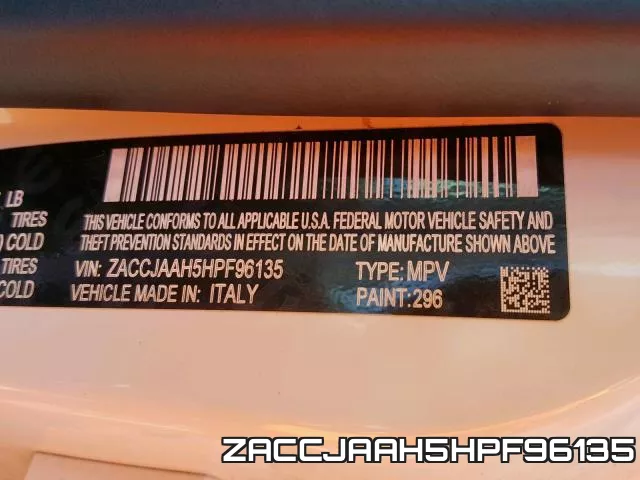 ZACCJAAH5HPF96135 фото 2