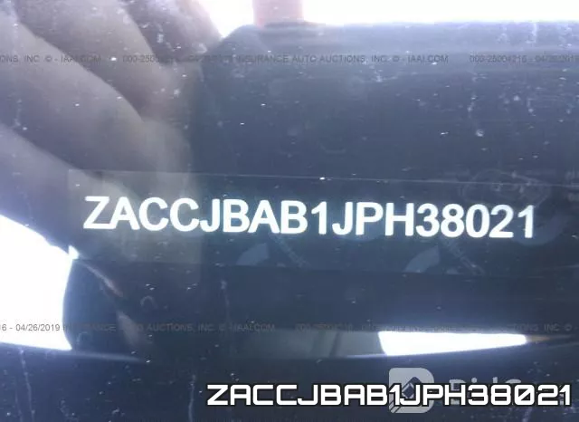 ZACCJBAB1JPH38021 фото 10