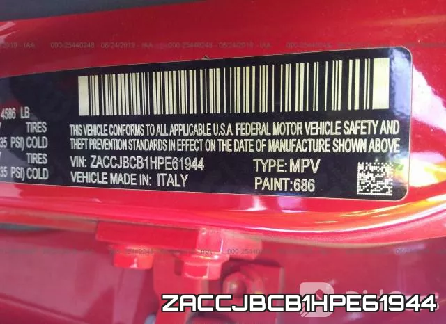 ZACCJBCB1HPE61944 фото 10