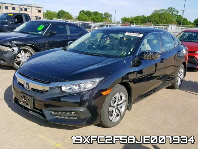 19XFC2F58JE007934 фото 3