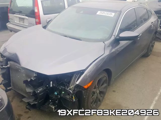 19XFC2F83KE204926 фото 3