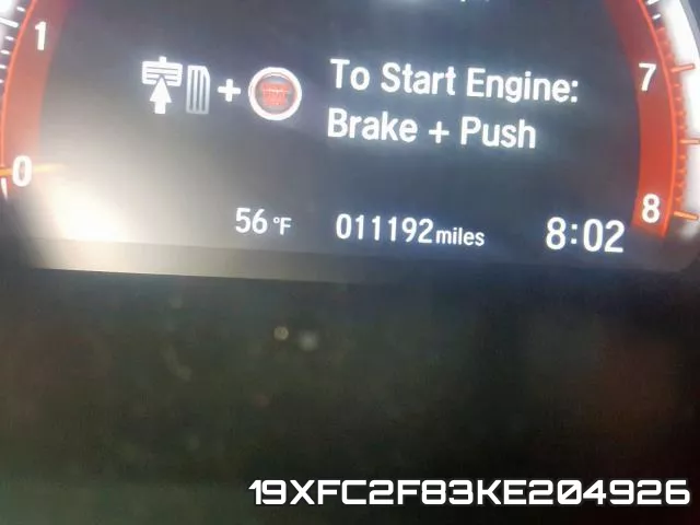 19XFC2F83KE204926 фото 9