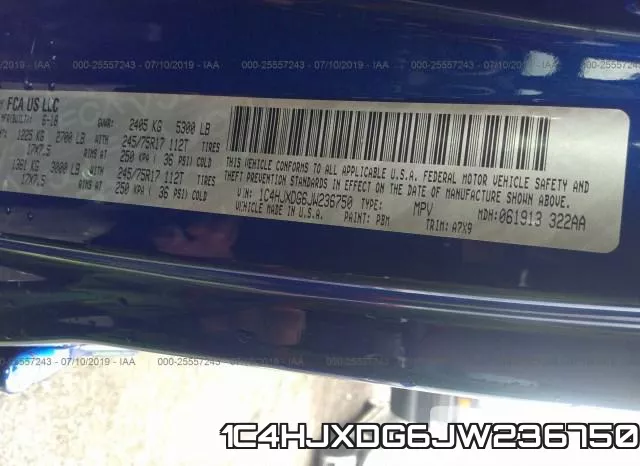 1C4HJXDG6JW236750 фото 10