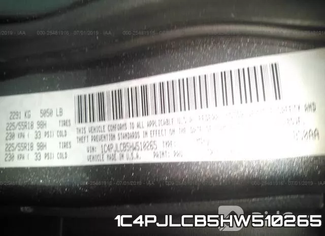 1C4PJLCB5HW510265 фото 10