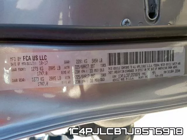 1C4PJLCB7JD576978 фото 2