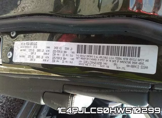 1C4PJLCS0HW510299 фото 10