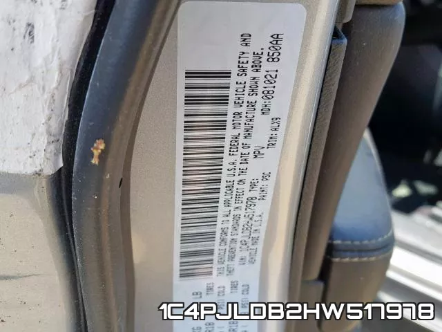 1C4PJLDB2HW517978 фото 2