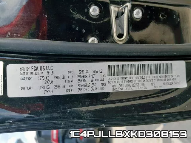1C4PJLLBXKD308153 фото 2