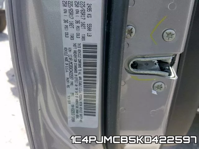 1C4PJMCB5KD422597 фото 2