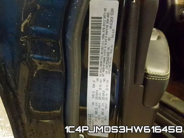 1C4PJMDS3HW616458 фото 2