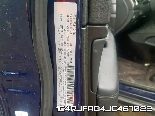 1C4RJFAG4JC467022 фото 2