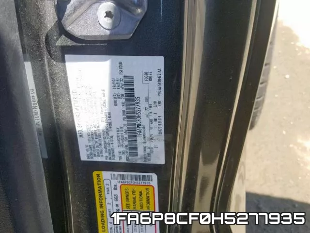 1FA6P8CF0H5277935 фото 2