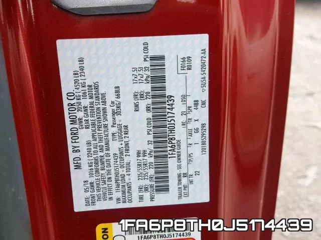 1FA6P8TH0J5174439 фото 2