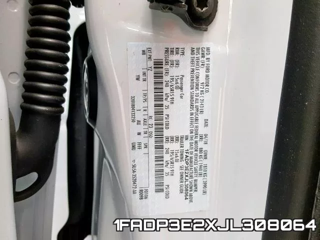 1FADP3E2XJL308064 фото 2